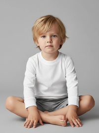 Kids T-Shirt, Long Sleeve with Cuff, Crewneck