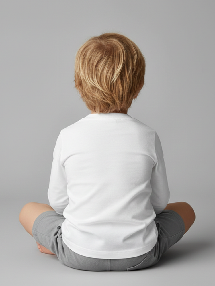Kids T-Shirt, Long Sleeve with Cuff, Crewneck