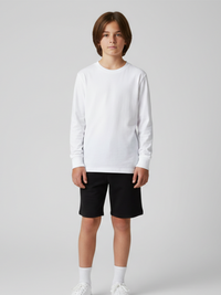 Kids T-Shirt, Long Sleeve with Cuff, Crewneck