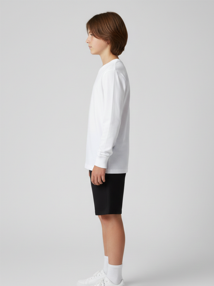 Kids T-Shirt, Long Sleeve with Cuff, Crewneck