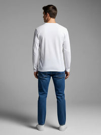 Regular Fit T-Shirt, Long Sleeve, V-Neck