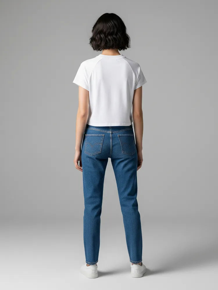 Crop T-Shirt, Short Raglan Sleeve