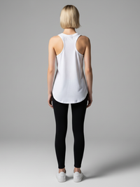 Tank Top, with Curved Hem and Low Armhole