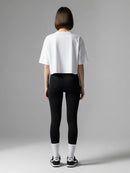 Oversize Crop T-Shirt, Short Sleeve