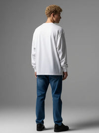 Oversize Fit T-Shirt, Long Sleeve with Cuff