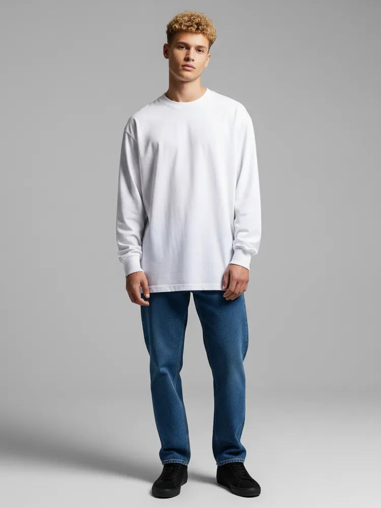 Oversize Fit T-Shirt, Long Sleeve with Cuff
