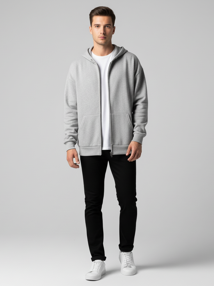 Loose Full-zip Hoodie