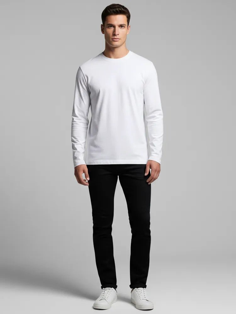Regular Fit T-Shirt, Long Sleeve, Crewneck