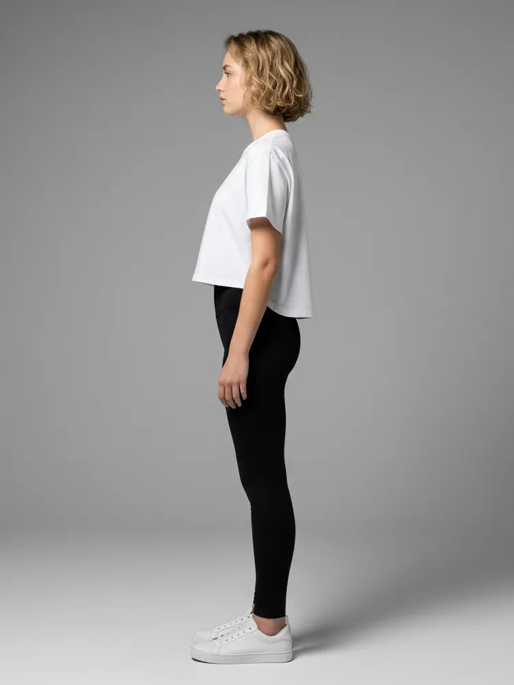 Boxy Women’s T-Shirt with Curved Hem
