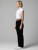 Women´s Fitted Crop Top with Cap Sleeve