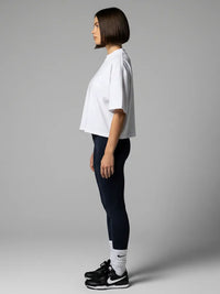 Oversize Crop T-Shirt, Short Sleeve