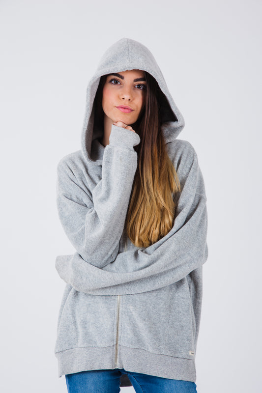 Regular Fit Hoodie with Zipper